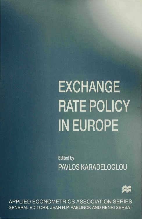 Produktbild: Exchange Rate Policy in Europe