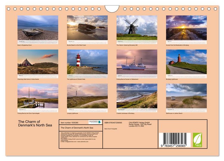 Produktbild: The Charm of Denmark's North Sea (Wall Calendar 2026 DIN A4 landscape), CALVENDO 12 Month Wall Calendar
