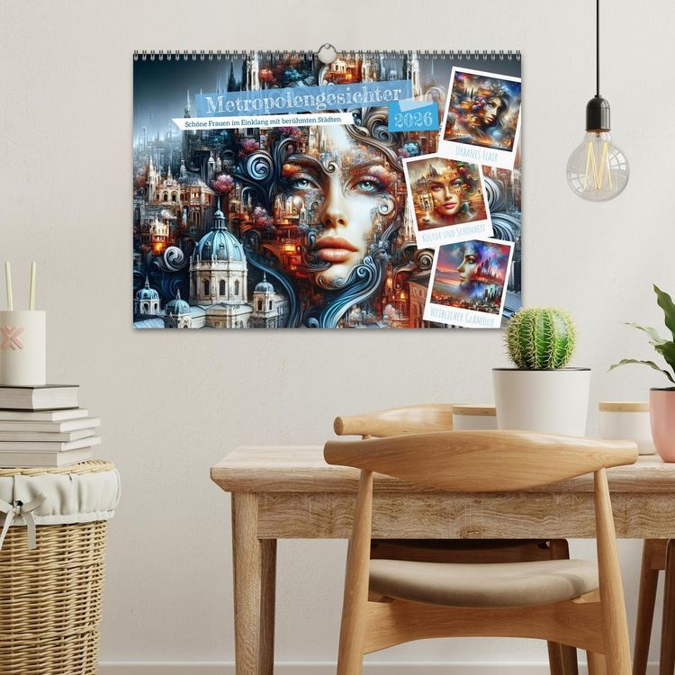 Produktbild: Metropolengesichter (Wandkalender 2026 DIN A3 quer), CALVENDO Monatskalender