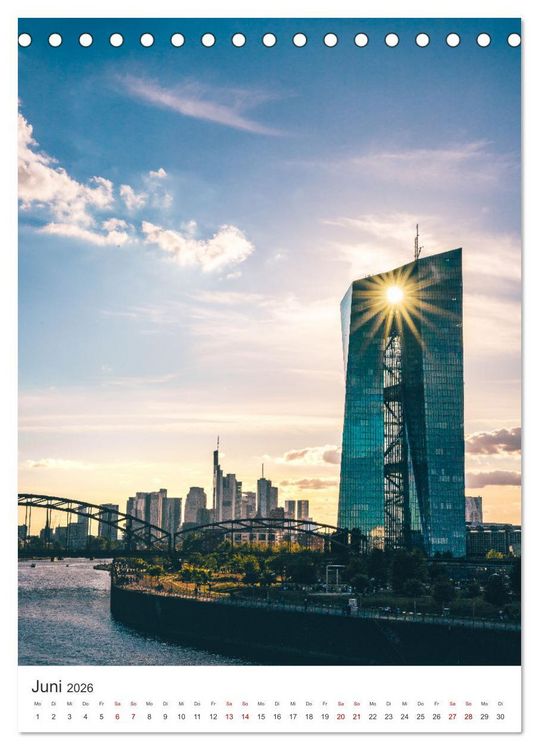Produktbild: Frankfurt am Main, eine Stadt voller Magie (Tischkalender 2026 DIN A5 hoch), CALVENDO Monatskalender