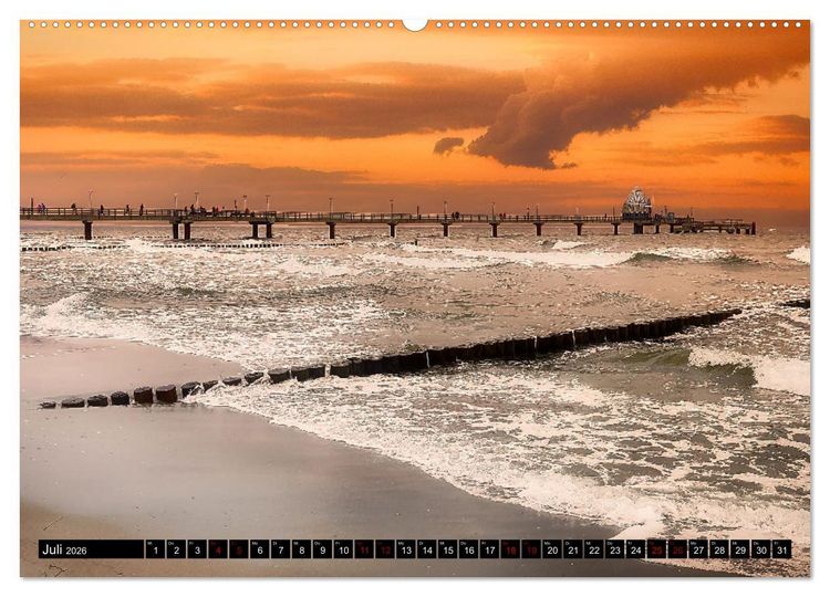 Produktbild: Fischland - Dar&szlig;- Zingst (hochwertiger Premium Wandkalender 2026 DIN A2 quer), Kunstdruck in Hochglanz
