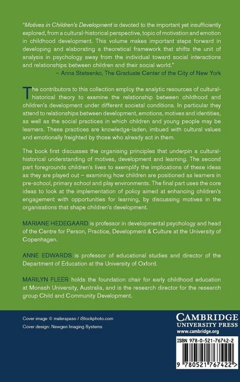 Produktbild: Motives in Children's Development