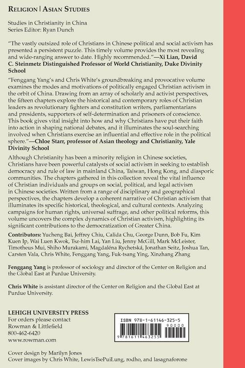 Produktbild: Christian Social Activism and Rule of Law in Chinese Societies
