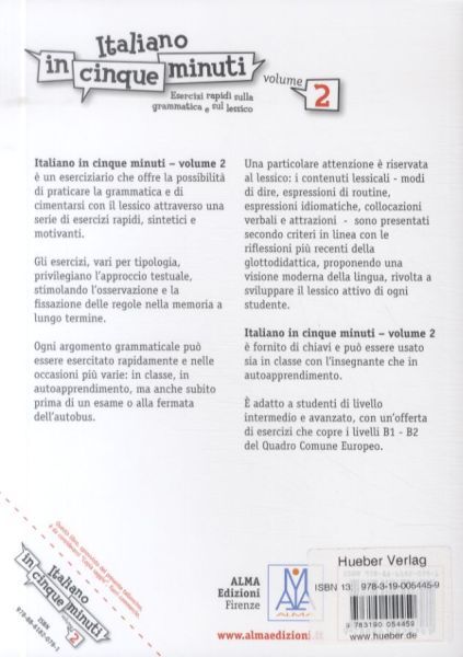Produktbild: Italiano in cinque minuti 2. Übungsbuch
