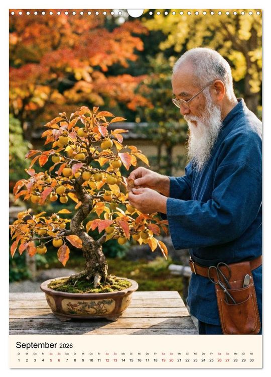 Produktbild: Spirit of Bonsai &ndash; Japanische Meisterwerke 2026 (Wandkalender 2026 DIN A3 hoch), CALVENDO Monatskalender