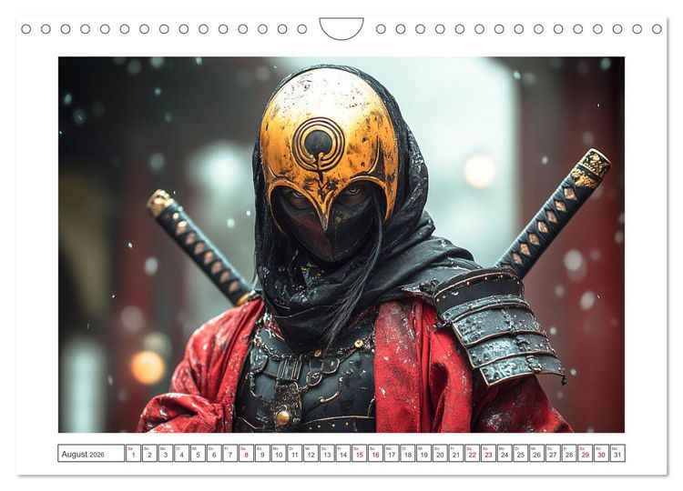 Produktbild: Mein Samurai (Wandkalender 2026 DIN A4 quer), CALVENDO Monatskalender