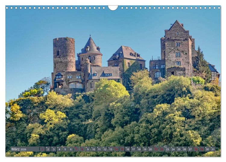 Produktbild: Burgen der Rheinromantik (Wandkalender 2026 DIN A3 quer), CALVENDO Monatskalender