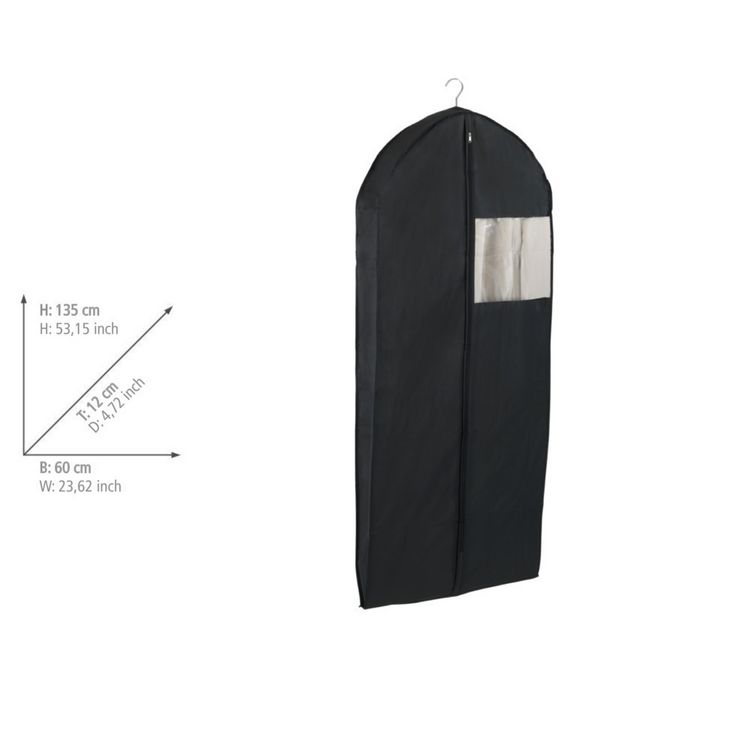 Produktbild: Kleidersack Mod. Deep Black Space 3er Set, je 135 x 60 x 12 cm