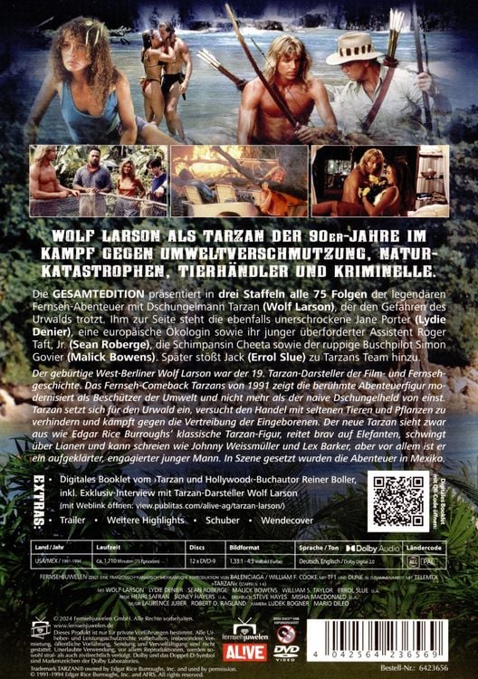 Produktbild: Tarzan - Die komplette Serie mit Wolf Larson (Alle 75 Folgen) (Fernsehjuwelen) [12 DVDs]