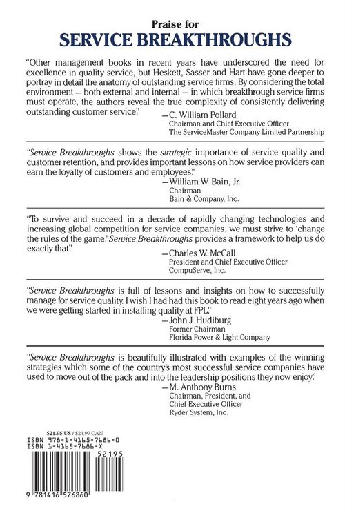 Produktbild: Service Breakthroughs