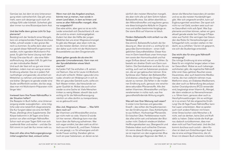 Produktbild: Die 28-Tage-Power-Nährstoffkur