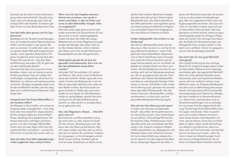 Produktbild: Die 28-Tage-Power-N&auml;hrstoffkur