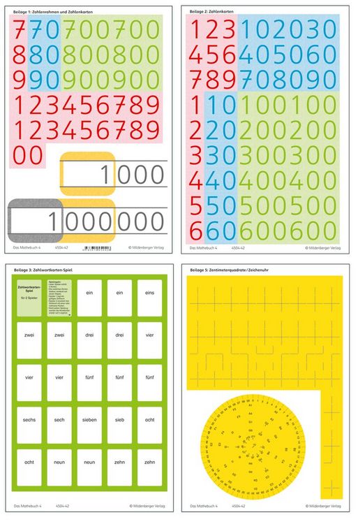 Produktbild: Das Mathebuch 4 &ndash; Arbeitsbeilagen (identisch mit 978-3-619-45472-3)