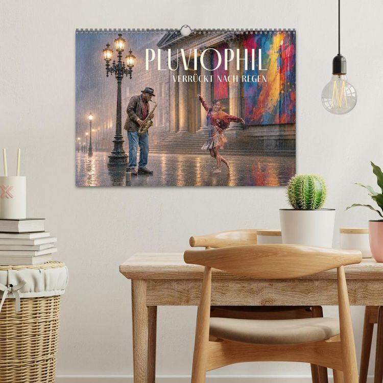 Produktbild: Pluviophil - Verr&uuml;ckt nach Regen (Wandkalender 2027 DIN A3 quer), CALVENDO Monatskalender