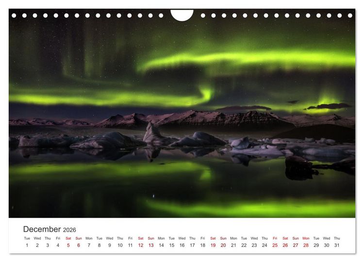 Produktbild: Iceland Aurora - Night Photography by Tony Prower (Wall Calendar 2026 DIN A4 landscape), CALVENDO 12 Month Wall Calendar