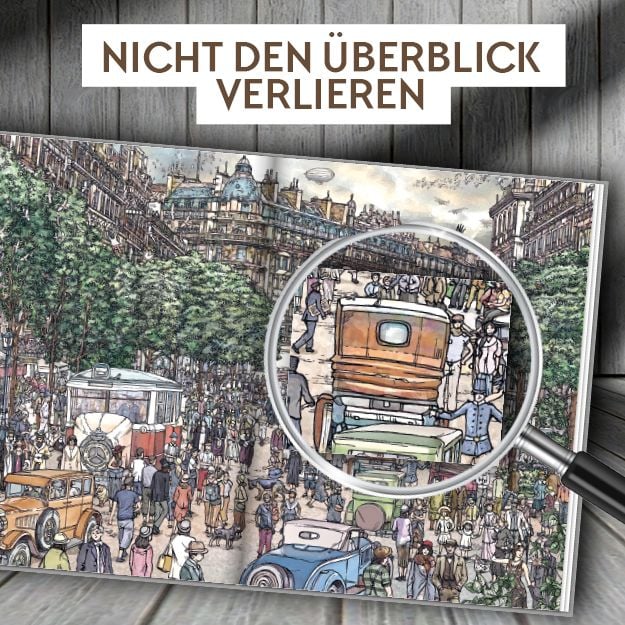 Produktbild: Micro Crimes Adventskalender &ndash; Sherlock Holmes und die Blutspuren im Schnee. Mit XXL-Wimmelposter und Stickern durch London