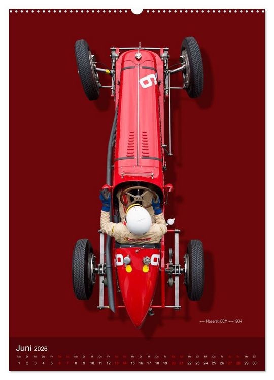 Produktbild: Legenden des Rennsports, Historic Grand Prix Cars 1925-1960 (hochwertiger Premium Wandkalender 2026 DIN A2 hoch), Kunstdruck in Hochglanz