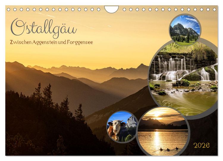 Produktbild: Ostallg&auml;u - Zwischen Aggenstein und Forggensee (Wandkalender 2026 DIN A4 quer), CALVENDO Monatskalender