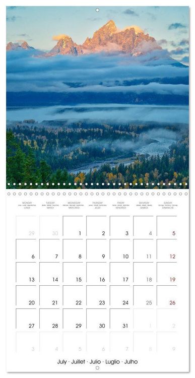 Produktbild: Teton National Park (Wall Calendar 2026 12 &times; 12 Inch) CALVENDO 12 Month Wall Calendar