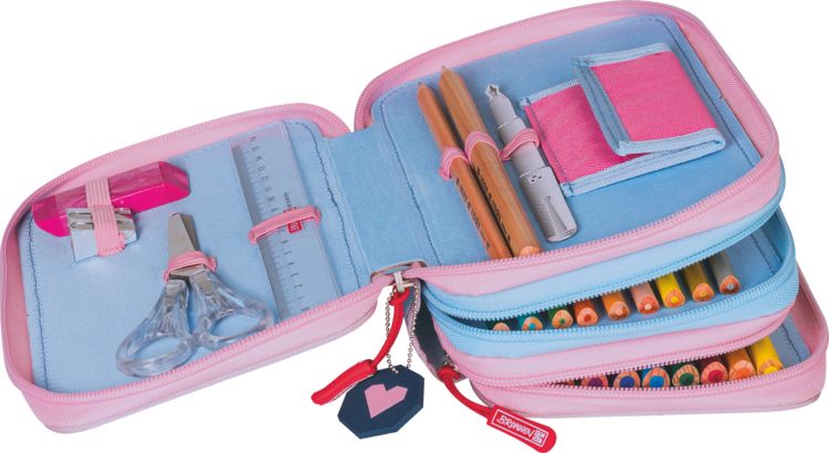 Produktbild: Brunnen Sch&uuml;ler-Etui 3 Rei&szlig;verschl&uuml;sse Cats