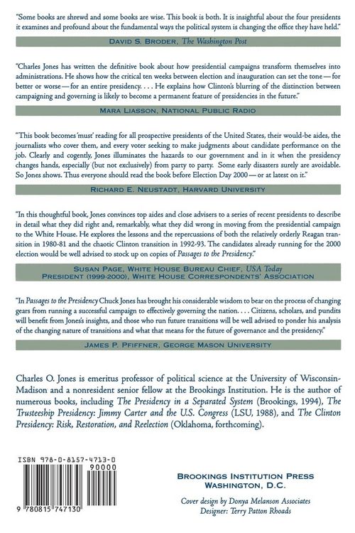 Produktbild: Passages to the Presidency