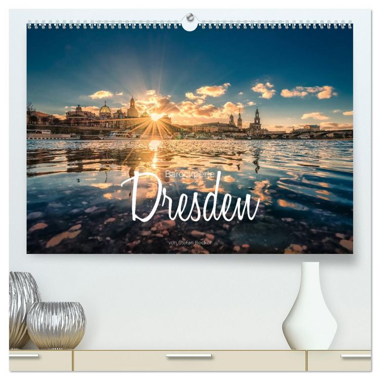 Produktbild: Barockperle Dresden (hochwertiger Premium Wandkalender 2026 DIN A2 quer), Kunstdruck in Hochglanz