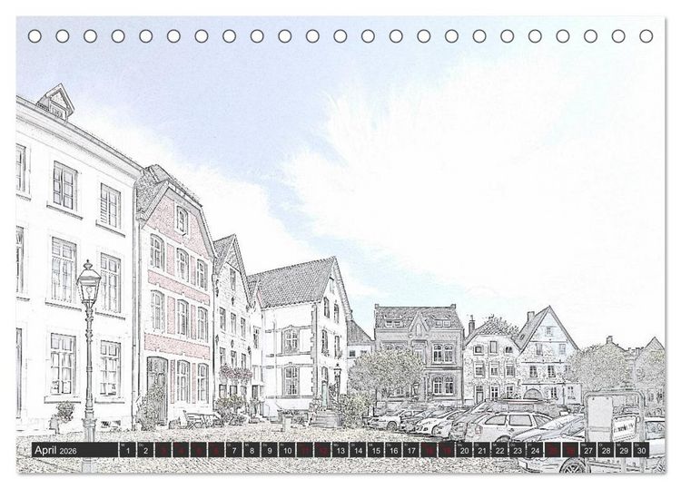Produktbild: MAL-TOUR Deutschland (Tischkalender 2026 DIN A5 quer), CALVENDO Monatskalender