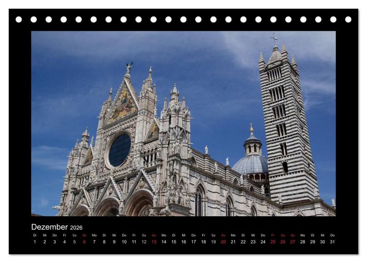 Produktbild: Siena, Perle der Toskana (Tischkalender 2026 DIN A5 quer), CALVENDO Monatskalender