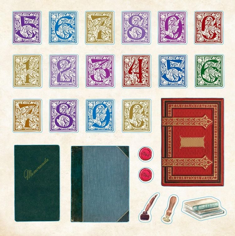 Produktbild: Bibliophilia Ephemera Sticker Book (Over 780 Stickers)