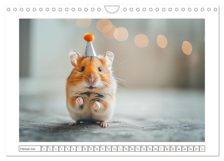 Produktbild: Lustige Hamster (Wandkalender 2026 DIN A4 quer), CALVENDO Monatskalender