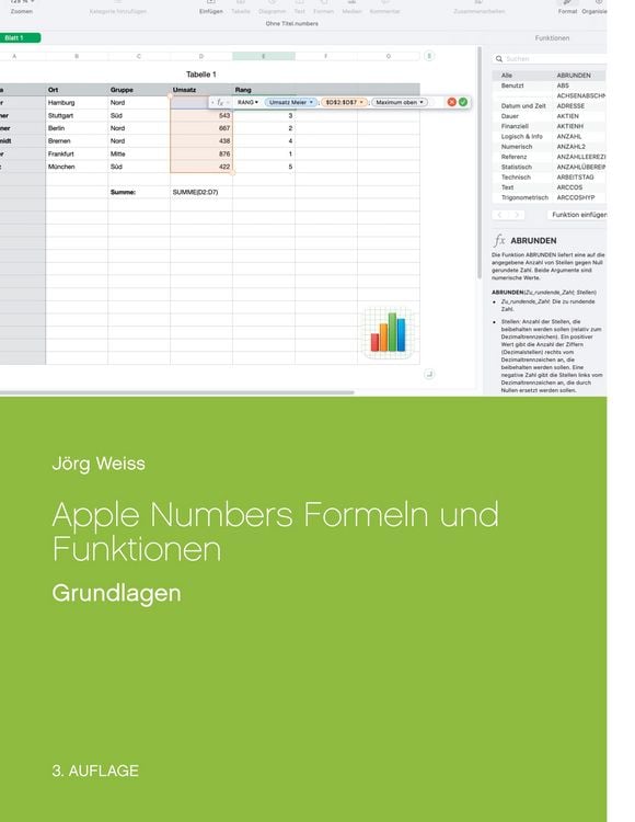 Produktbild: Apple Numbers Formeln und Funktionen