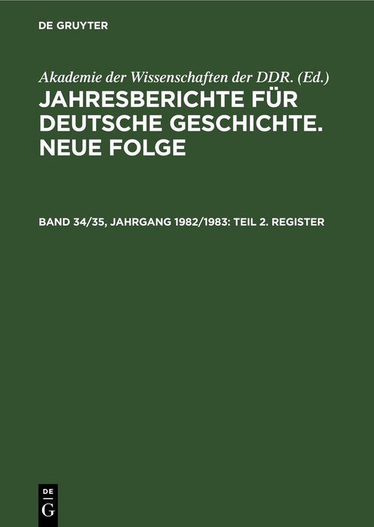 Produktbild: Teil 2. Register