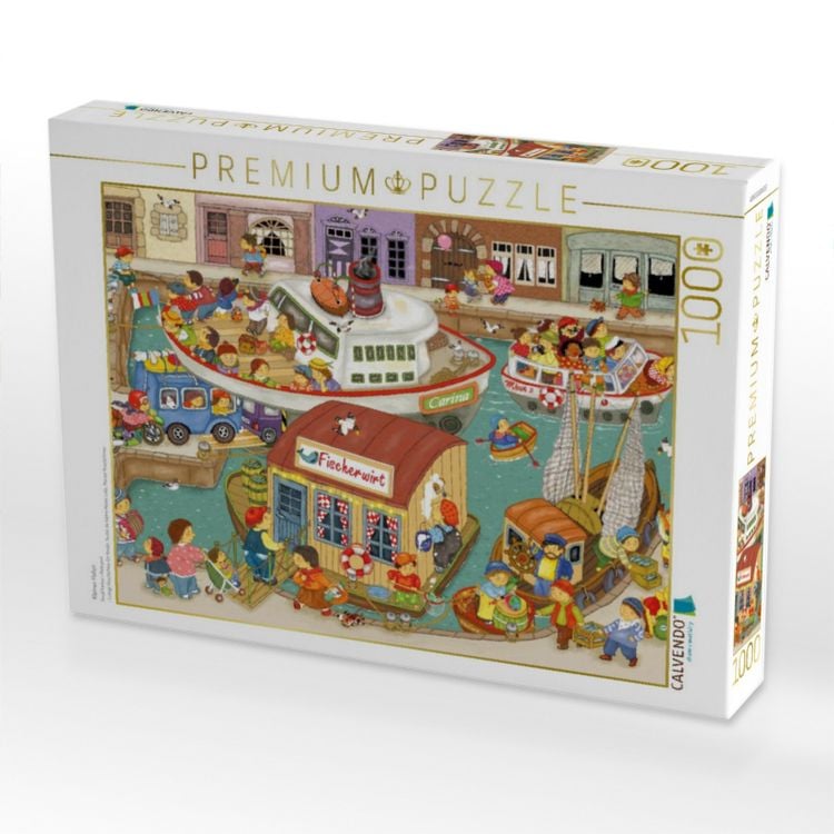 Produktbild: CALVENDO Puzzle Kleiner Hafen | 1000 Teile Lege-Gr&ouml;&szlig;e 64x48cm Foto-Puzzle f&uuml;r gl&uuml;ckliche Stunden