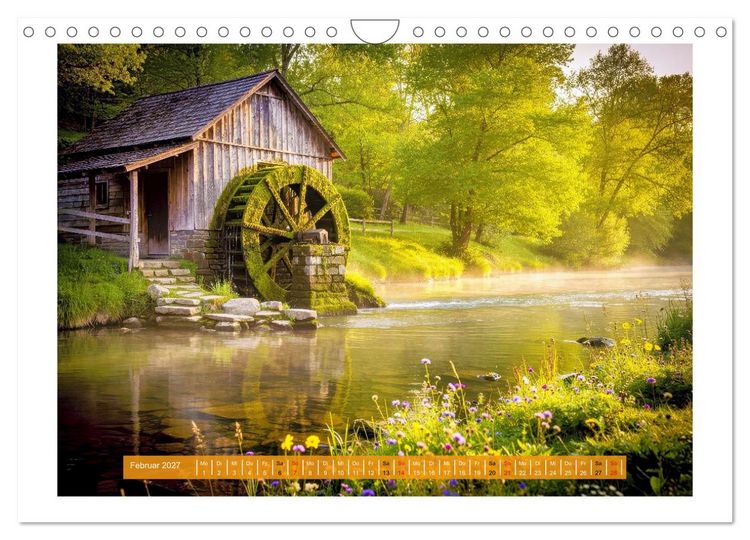Produktbild: Natur und Wasserm&uuml;hlen (Wandkalender 2027 DIN A4 quer), CALVENDO Monatskalender