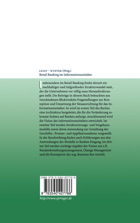 Produktbild: Retail Banking im Informationszeitalter