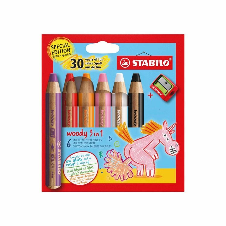 Produktbild: Aquarellbuntstift woody 3 in 1