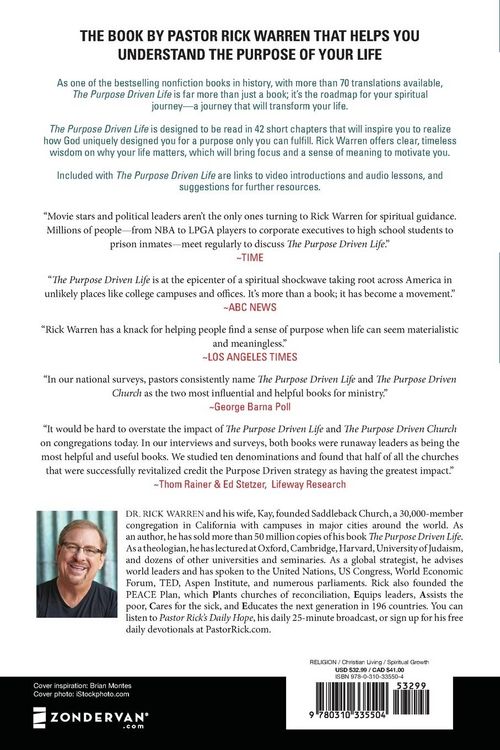 Produktbild: The Purpose Driven Life Large Print