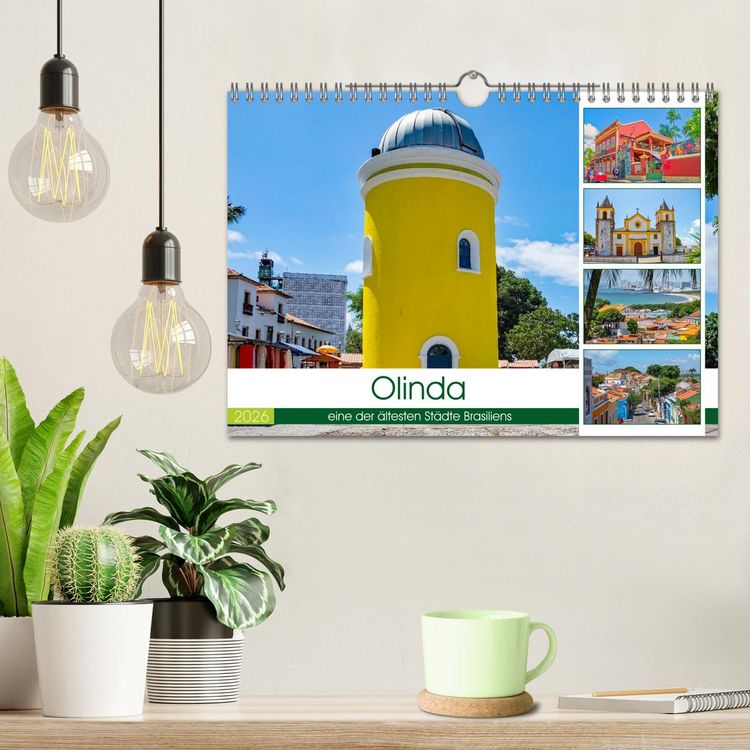 Produktbild: Olinda - eine der &auml;ltesten St&auml;dteRecifes (Wandkalender 2026 DIN A4 quer), CALVENDO Monatskalender