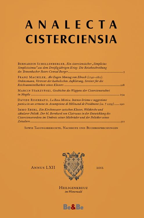 Produktbild: Analecta Cisterciensia 62 (2012)