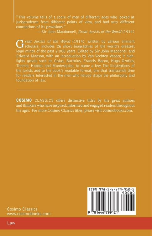 Produktbild: Great Jurists of the World