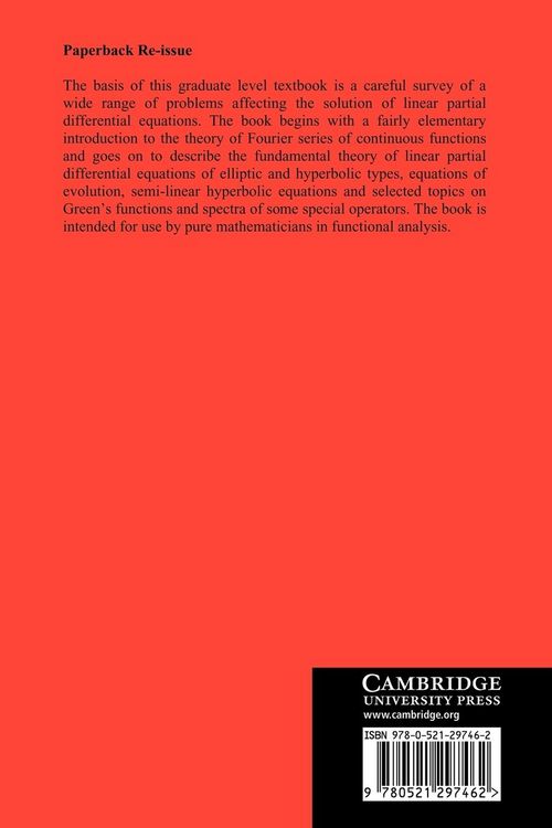 Produktbild: The Theory of Partial Differential Equations