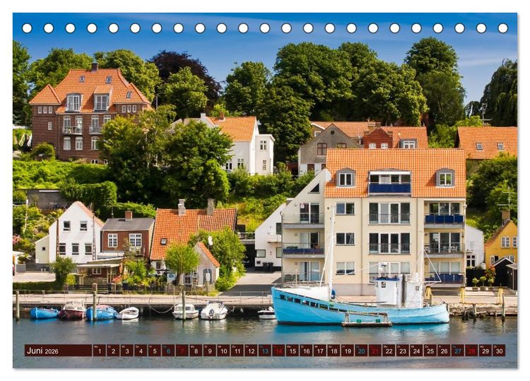 Produktbild: D&auml;nemark - J&uuml;tland & Kopenhagen, Impressionen aus dem hohen Norden (Tischkalender 2026 DIN A5 quer), CALVENDO Monatskalender