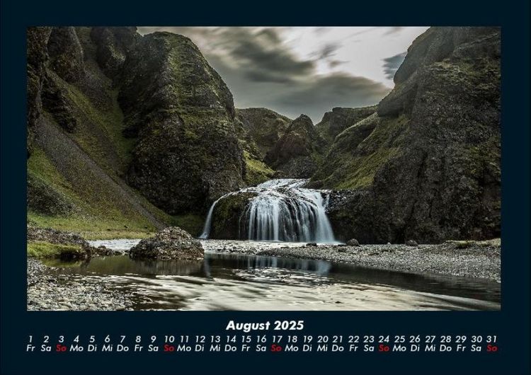 Produktbild: Wasserf&auml;lle 2025 Fotokalender DIN A4