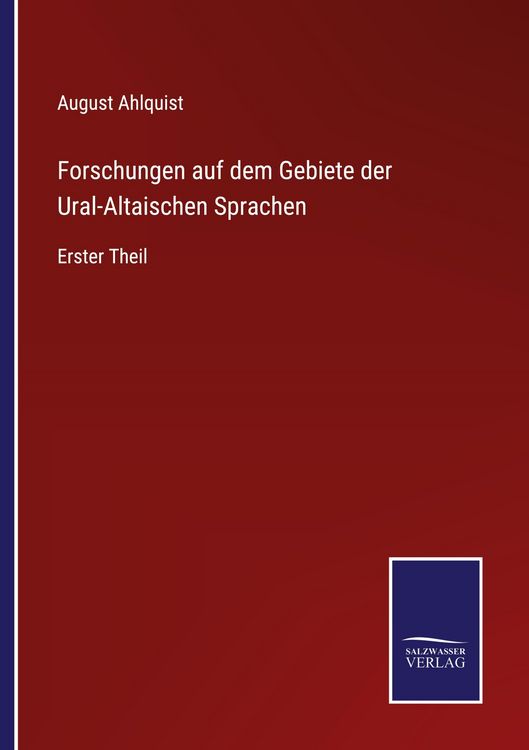 Produktbild: Forschungen auf dem Gebiete der Ural-Altaischen Sprachen
