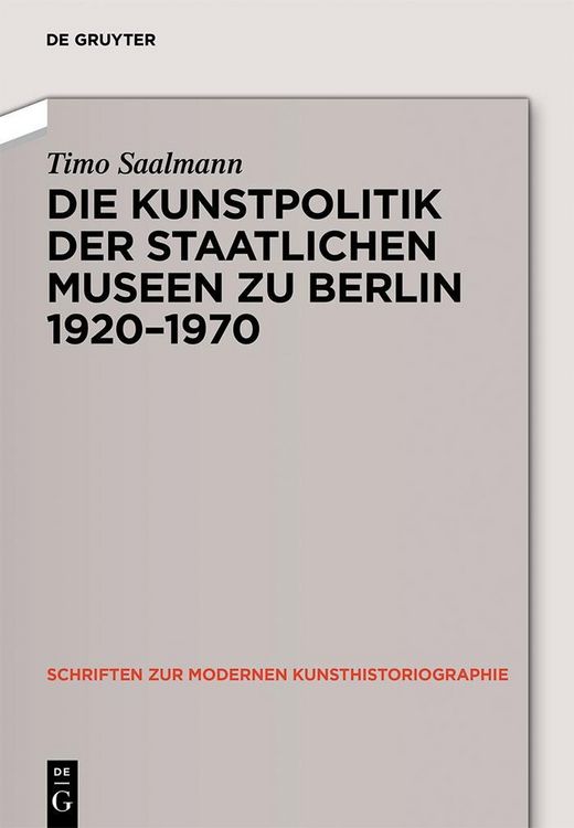 Produktbild: Kunstpolitik der Berliner Museen 1919-1959