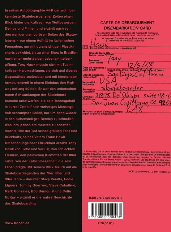 Produktbild: Hawk: Beruf: Skateboarder (cc - carbon copy books, Bd. 10)