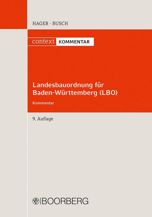 Produktbild: Landesbauordnung f&uuml;r Baden-W&uuml;rttemberg (LBO)
