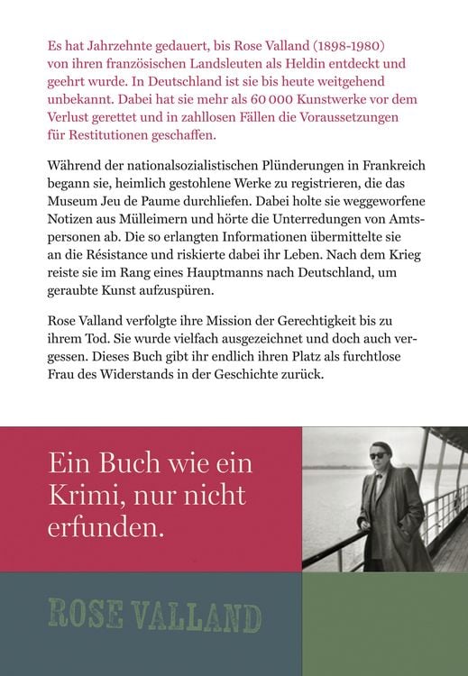 Produktbild: Rose Valland und die Liebe zur Kunst