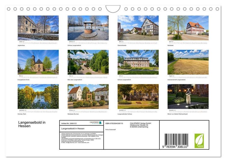 Produktbild: Langenselbold in Hessen (Wandkalender 2027 DIN A4 quer), CALVENDO Monatskalender