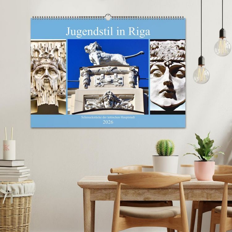Produktbild: Jugendstil in Riga - Schmuckst&uuml;cke der lettischen Hauptstadt (Wandkalender 2026 DIN A2 quer), CALVENDO Monatskalender